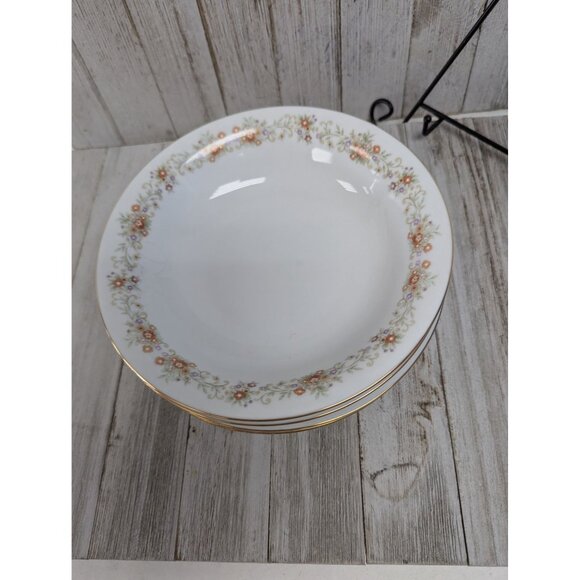 International Brighton Claridge 8302 Porcelain Set of 4 Cereal Soup Bowls - Picture 6 of 8